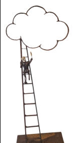 1600 �  - Bijna in de wolken / hg 98 - br 39 cm